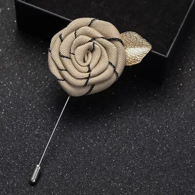 Lapel Corsage Boutonniere Stick Brooch Pin Men's Shirt Suit Tie Women's #18 • £3.99