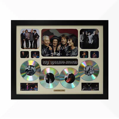 The Rolling Stones Signed & Framed Memorabilia - 4 CD - Ivory - Limited Edition  • $105.60