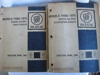 1983 Buick Parts & Illustration Catalogs-Models Thru 1975-40-40A-GD Cond. • $100