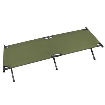 MFH US Aluminium Field Cot Travel Bed Camping Survival Bushcraft Military Olive • £76.95