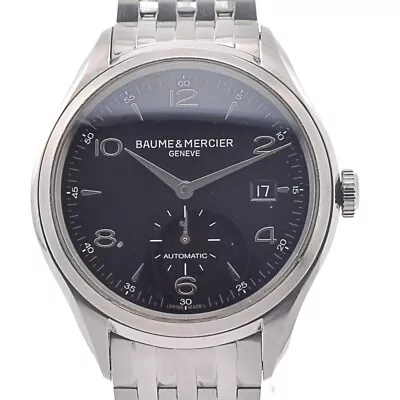 Baume & Mercier Clifton 65717 Date Black Dial Automatic Men's Watch R#129631 • $769.30