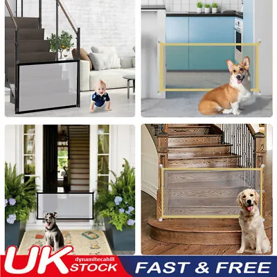 £7.31 • Buy UK Portable Pet Dog Gate Folding Safety Guard Baby Toddler Stair Isolation Magic