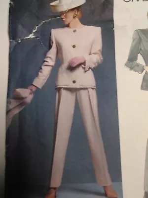 Vogue 2643 Givenchy Jacket And Pants 6-8-10 Uncut 1991 • $12