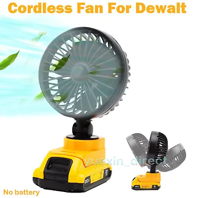 For Dewalt 20V Max Battery Portable Fan Rechargeable Mini Cordless Outdoor Fan • $8.99