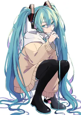 Hatsune Miku Weatherproof Anime Sticker 6  Car Decal • $14.95