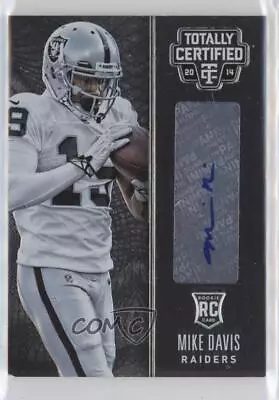 2014 Panini Totally Certified Rookie Signatures Mike Davis #138 Rookie Auto RC • $3.11