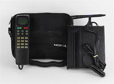 Vintage Nokia C250 Mobile Car Phone & Transceiver With Case & Antenna (Untested) • $59