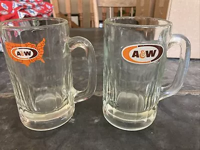 A&W Root Beer Glass Mug Lot Of 2.  ￼ • £16.41