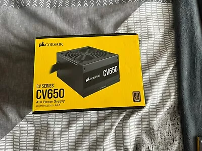 CORSAIR CV Series CV650 650W 80 Plus Bronze ATX Power Supply - Black... • £40