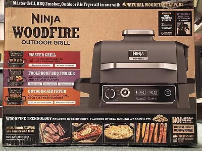 Ninja Woodfire Outdoor Grill & Smoker 7-in-1 Master Grill Bbq Smoker & Air Fry • $224