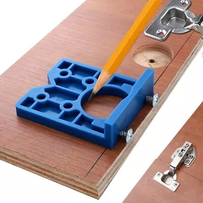 35mm Concealed Hinge Boring Jig Door Cabinet Hole Drill Guide Carpenter DIY Tool • $11.18