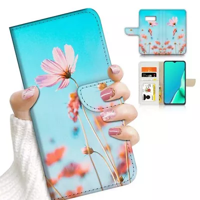 ( For Samsung S8 Plus / S8+ ) Flip Case Cover PB24119 Flower • $12.99