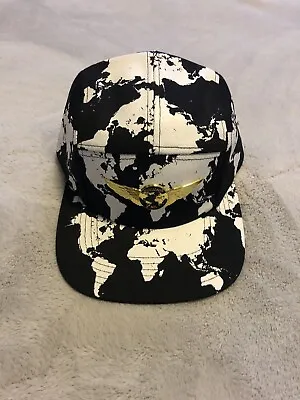 NWOT World Map Endorphins 5 Panel Hat • $25