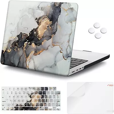 Laptop Hard Case With Screen Keyboard Cover For MacBook Pro 14 Inch Ink Marble • £12.99