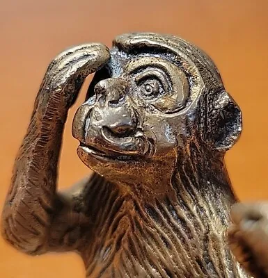 PLAYFULL MONKEY Victorian Style Home Décor FIGURINE PAPERWEIGHT  EXCELLENT  • $35