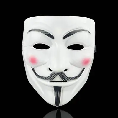 $5.99 • Buy V For Vendetta Guys Halloween Mask Fawkes Anonymous Hacker Cosplay Party Props