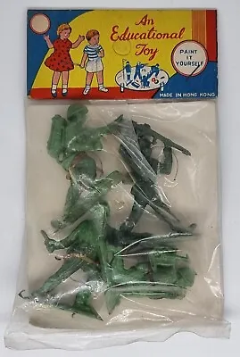 Vintage AN EDUCATIONAL TOY SOLDIERS 1950s Rack Pack Made In Hong Kong A • $24.99