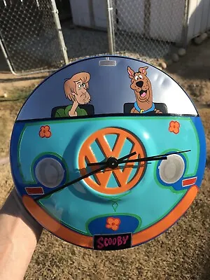 $150 • Buy VW Hubcap Clock Scooby Doo! Hot Rod VW Bus VW Bug Mancave Garage Art