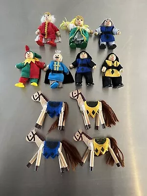 Lot Of 11 Melissa &Doug Castle Knights King Queen Dollhouse People Figure Toy • $70