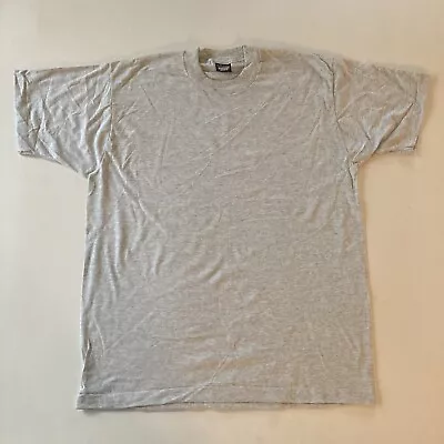 Vintage Screen Stars Best Ash Grey New Old Stock Blank T-Shirt Sz XL 80s Single • $24.99