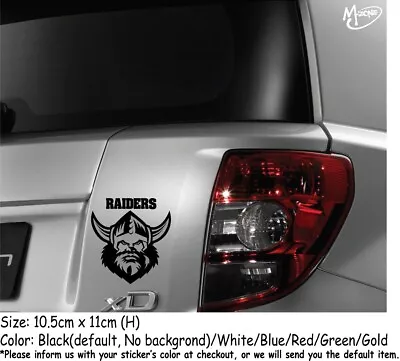 RAIDERS Car Sticker Reflective Rugby Stickers Decals Best Gifts BL • $8.99