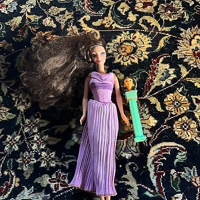 DISNEY PRINCESS MEGARA  BARBIE DOLL With  Pez Dispenser • $19.99