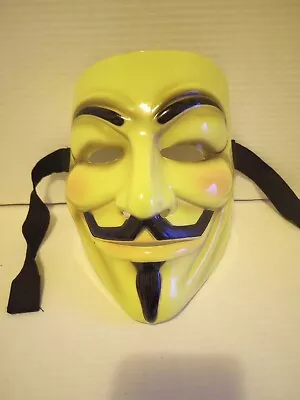 V For Vendetta Mask Anonymous Guy Fawkes Fancy Dress Adult Costume Accessory • $15