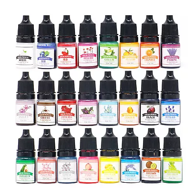 Liquid Epoxy Resin Pigment Translucent Colorant Concentrated 24 Colors 10ml Each • $17.99