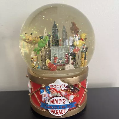 Macy's Thanksgiving Day Parade Musical WaterGlobe 2002 Big Bird Bob The Builder • $39.99