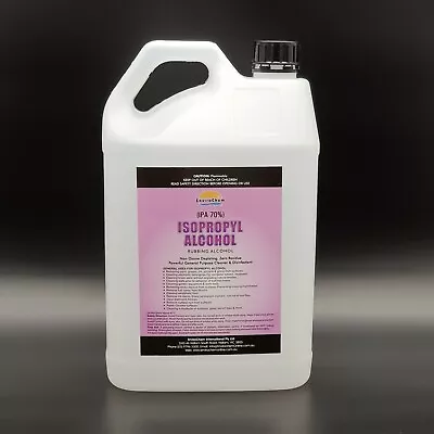 $31.99 • Buy ISOPROPYL RUBBING ALCOHOL 70%, ISOPROPANOL, CLEANER, IPA, 5 LITRE, Melbourne