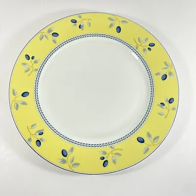 £9.72 • Buy Royal Doulton Blueberry China Dinner Plates 10 1/4  Yellow Blue Trim 2005