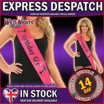 £2.75 • Buy Birthday Girl Sash - Pink