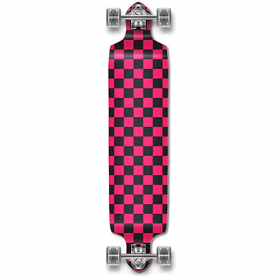 $62.99 • Buy Yocaher Drop Down Longboard Complete - Checker Pink