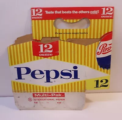 Vintage Pepsi 6 Pack Card Board Carrier • $16.99