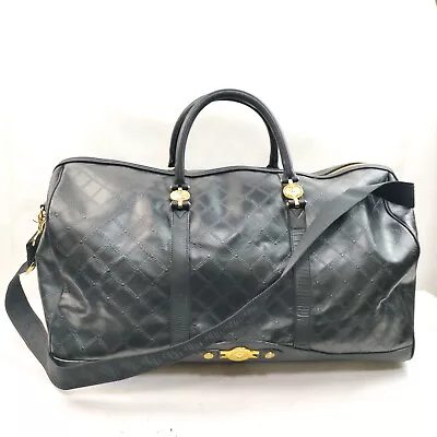 Gianni Versace Hand Bag  Black PVC 1184863 • $24.50