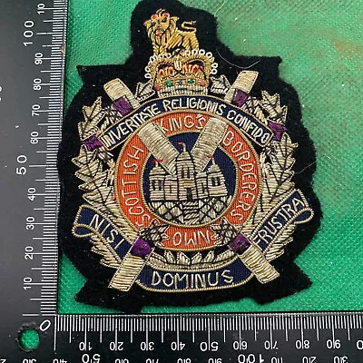 British Army Bullion Embroidered Blazer Badge - Kings Own Scottish Borderers • £9.99