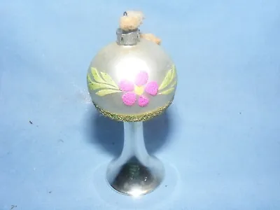 £35 • Buy Vintage Glass Christmas Tree Decoration Bauble Table Lamp Hand Painted Rare