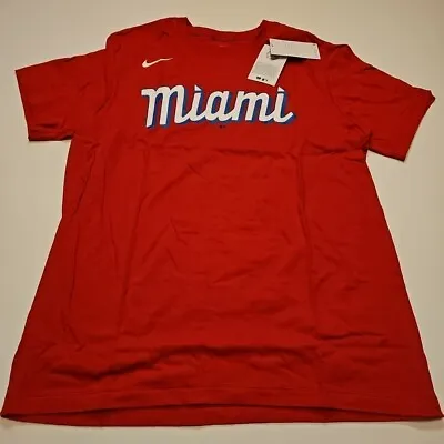 NWT Miami Marlins MLB Baseball Men’s Nike City Connect T-Shirt Medium New W/Tags • $17.17