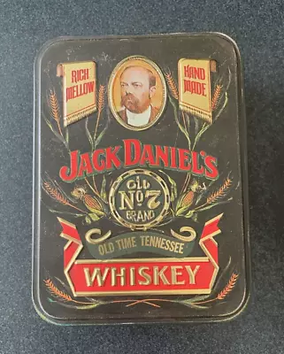 Vintage Jack Daniels Old No 7 Embossed Tin Hinged Box • $9