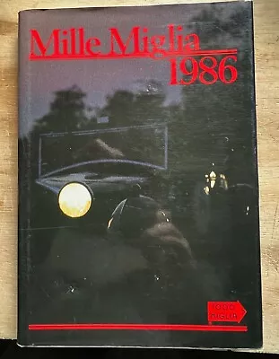 Mille Miglia 1986 Hardcover With Dust Jacket -  Vintage Auto Racing • $30