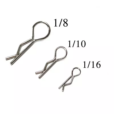Small Size Body Clip Pins Ideal For 1/10 1/8 Scale For RC Cars Trucks & Buggys • £12.19