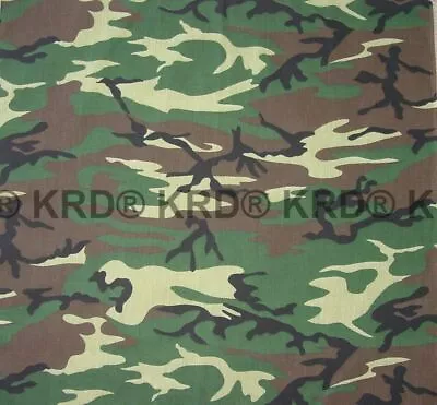 100% Cotton CAMO BANDANA Camouflage Design Bandanna Cow Boy Girl Biker Scarf UK • £2.97