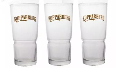 KOPPARBERG CIDER 3 X Pint 585ml Conical Glasses BNWOT MAN CAVE BRA BAR SWEDEN • $39.99