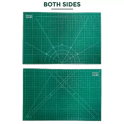 High Quality A1 Cutting Mat Size Non Slip Self Healing Printed Grid Craft Design • £11.65