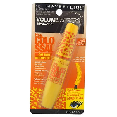 The Colossal Volum'Express Cat Eyes Mascara - # 233 Glam Black By Maybelline For • $9.51