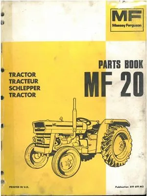 £29.99 • Buy Massey Ferguson Tractor MF20 Parts Manual - MF 20