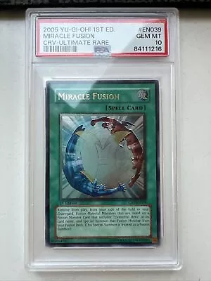 Yu-Gi-Oh! Miracle Fusion CRV-EN039 Ultimate Rare 1st Ed PSA 10 Gem Mint Yugioh • $1499.99