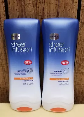 NEW Vaseline Sheer Infusion Body Lotion Vitamin Burst 6.8 Fl Oz (Pack Of 2) • $29.95