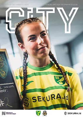 Norwich City Women V Cambridge City Women Sunday 10th September 2023 • £4.99