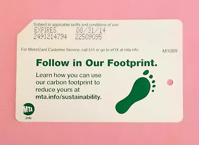 Metrocard Follow In Our Footprint • $2.99